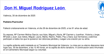 Esquela de H. Miguel Rodríguez León